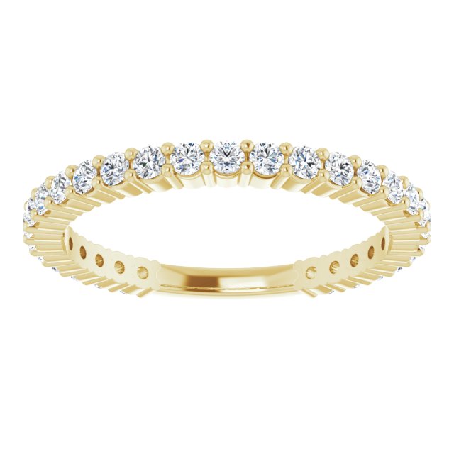 0.50 ct. Round Cut Diamond Delicate Stackable Wedding Band-VIRABYANI